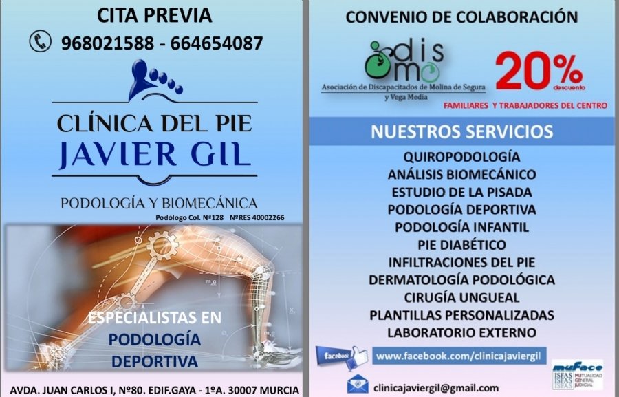 Slider  Dismo incluye Podología como...